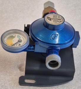 IGT Bulkhead Euro Gas Regulator 10mm Outlet With Manometer